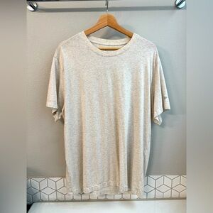 Fabletics 24-7 T-shirt tee - Size XL Bone Heather
